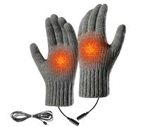 Acunny Gants chauffants rechargeables - Gants électriques imperméables au vent avec 3 niveaux de chaleur USB - Chauffe-mains pour sports d'hiver, travail, extérieur, jardinage, randonnée