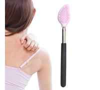 Acunny Gratte-dos extensible, gratte-dos télescopique, brosse en silicone télescopique | Appareil de massage manuel avec poignée en acier inoxydable, outils de massage portables pour soulager les