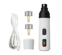 Acunny Grinder des ongles pour chien, broyeur d'ongles pour chats | Trimmer de l'ongle de chat tranquille | Rechargeable, réglable à 2 vitesses, gourmettes de soins de la patte douce pour un usage