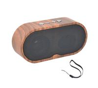 Acunny Haut-Parleur Lecteur - Haut-Parleur sans Fil Rétro à Batterie Autonome,Support Carte Batterie Rechargeable Décoration Maison Voyage Cuisine Cadeau