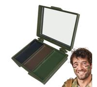 Acunny Huile de camouflage pour le visage,Maquillage à l'huile de camouflage pour le visage - Dissimulation de camouflage compacte,Peinture de corps de visage de camouflage longue durée avec miroir,