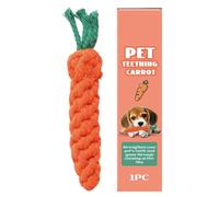 Acunny Jouet carotte pour chien - Jouet pour chat - Jouet pour se brosser les dents - Corde de nettoyage interactive - Enrichissement Teether pour l'intérieur et l'extérieur