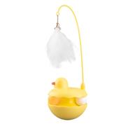 Acunny Jouet interactif pour chat - Plume amovible - Résine légère - En forme de canard - Bâton amusant pour jouer à l'intérieur et à l'extérieur - Pâques