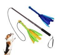 Acunny Jouet interactif pour chien - Bâton de flirt pour chien - Bâton à mâcher portable pour chiots et animaux de compagnie - Jouet interactif pour le divertissement, les jeux et l'entraînement