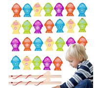 Acunny Jouets de pêche magnétiques pour Tout-Petits, Jouets de pêche pour, kit de pêche magnétique en Bois, numéro du Jeu de Bain, préscolaire, Moteur Fin, dextérité, Jouet éducatif