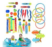Acunny Jouets de plongée, Jouets sous-Marins pour, Ensemble multijoueur dans des Couleurs colorées pour Le Jardin, Le Plaisir Familial, la Piscine et Les Cours de Natation