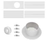 Acunny Kit de canal de fenêtre pour sèche-linge intérieur, plaques d'étanchéité de fenêtre, pièces de ventilation de sèche-linge, raccord de sèche-linge pour fenêtre coulissante, accessoires de