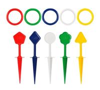 Acunny Kit de Lanceur de Plage - Lanceur d'anneaux - Éducation des - Anneaux colorés pour la Sortie du Jeu - Halloween - Jouets