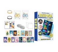 Acunny Kit d'expérimentation pour - Kit électronique pour débutants avec Bases de Circuit électrique - Cartes Lumineuses Faites Maison - Activités d'apprentissage Pratiques pour