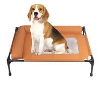 Acunny Lit surélevé pour animaux de compagnie respirant type salon avec | Lit surélevé pour chiens avec côtés rembourrés intérieur et extérieur pour maison, salon, chambre, patio Ba