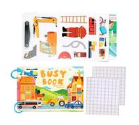 Acunny Livre d'activités - Livre de travail éducatif interactif - Jouet éducatif - Jouet éducatif - Pour enfants et filles - Pour anniversaire, Noël, maison, voyages, écoles