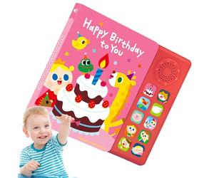 Acunny Livre de notes pour la maternelle, livre de voix pour, livres de chant en anglais - 10 comptines pour maternelle, éclairage anglais, aide à l'enseignement pour garçons et filles