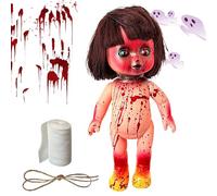 Acunny Magique - Poupées effrayantes - Décoration d'halloween - Accessoires Photo et pour l'intérieur et l'extérieur - Maison, terrasse, fête, Arbre