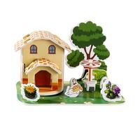 Acunny Maquette architecturale tridimensionnelle éducative avec Motif de Dessins animés | Activité Manuelle Parents- pour Apprentissage préscolaire en Maternelle, Voyages et Maison