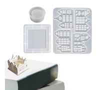 Acunny Moule à bougie - Moule sans colle - Design maison avec cavité - En silicone - Pour bricolage, plâtre, résine, chocolat, débutants, vacances, Saint-Valentin et Noël