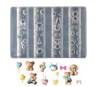 Acunny Moule En Silicone Pour Art Des Ongles - Moule en Silicone pour Décorations 3D de Prothèses Ongulaires | Accessoires de Manucure Femme avec Gabarit de Sculpture pour Mariage, Voyage et Usage