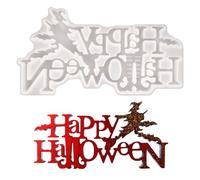 Acunny Moules À Bonbons Halloween,Moules pour Décorations de Porte Faites Main - Outil de Loisirs Créatifs Anti-Adhésif pour Résine, Ciment, Dessert, Argile, Savon et