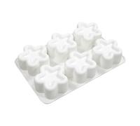 Acunny Moules en silicone pour gâteaux - Avec revêtement antiadhésif et 6 cavités - Moule pour gâteaux en mousse et desserts - Pour chocolat, pâtisseries, crème glacée, bougies, fêtes, réunions