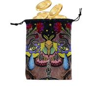 Acunny Oracle Pochette En Velours Pour Tarot Épaisseur Tarot Sac De Rangement Épais Velours Pochettes D'emballage Arbre De Vie Symbole Cordon Sac De Protection Carte