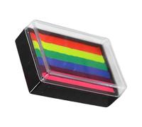 Acunny Palette de maquillage pour le visage - Palette de maquillage arc-en- - 6 couleurs - Pour carnaval, mariage, Halloween, Noël, cosplay et anniversaires - Pour adultes
