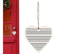 Acunny Pendentif de Sapin de Coquin - Pendentif décoratif avec Message Vilain - Décoration de Amusante pour la Maison, l'école et la terrasse, l'appartement, Le Jardin