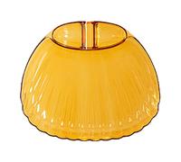 Acunny Plateau de service à sushis | Assiette de service divisée en 3 compartiments - Assiette à apéritif avec bol à sauce - Pour dessert, collation, fête, entrée, salade, frites