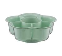 Acunny Plateau de service divisé | Bol de vidange, panier d'égouttement rotatif pour aliments - Pour plateau de fruits, pot chaud, collation, dessert, fête, repas, restauration, cuisine, réfrigérateur