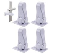 Acunny Poignée de porte à l'épreuve des, serrure enfant pour poignée de porte, Serrure à levier Serrure de poignée de porte, Serrures d'armoire 4 pièces, serrure de bouton de porte à l'épreuve des,