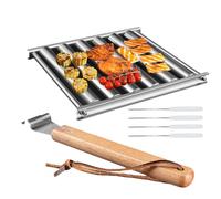 Acunny Rack à rouleaux pour barbecue, support pour petits pains, cuisine en plein air et outils de barbecue