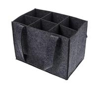 Acunny Sac à Bouteille pour vin, Porte-Bouteille de vin en Feutre - Fourre-Tout de Rangement en Feutre pour 6 Bouteilles,Porte-Feutre, Porte-Bouteille d'alcool d'épicerie, fourre-Tout pour Voyage,