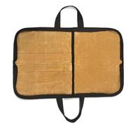 Acunny Sac à couteaux à roulettes, sac à couteaux, sac de cuisine de voyage avec compartiments, sac en toile pour ustensiles de cuisine, organiseur portable avec poignée pour culinaire, kaki, Voir