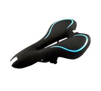 Acunny Selle de vélo - Selle de vélo de route creuse et confortable - En gel - Absorbe les chocs - Avec bandes réfléchissantes - Pour trekking, montagne, vélo de route