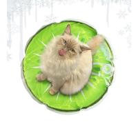 Acunny Tapis de Refroidissement pour Chats, Tapis de Refroidissement pour Chats, Chats d'eau sensorielle, Motif de Fruits Coushion Red Matelas pour Dormir pour Chiens et Chats