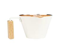 Acunny Tasse à café à double bec gradué en acier inoxydable avec poignée pour café, thé, lait, travaux ménagers, cuisine, restaurant, latte, 100 ml