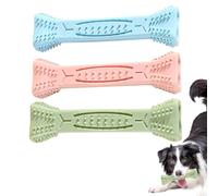 Acunny Toys à mâcher pour chiens, jouet osseux de chien - 3x brosse à dents jouet mâcher - Stick osseux de soins buccaux résistants aux morsures, tige de broyage pour soulagement de l'ennui, bien-être
