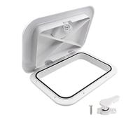 Acunny Trappe rectangulaire pour bateau, design sûr, résistant aux intempéries, avec lunette antidérapante et joint d'étanchéité pour yachts, kayaks, bateaux