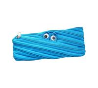 Acunny Trousse à crayons amusante, organisateur de stylos portable de grande capacité, sac de rangement pour stylos portable | pour salle de classe élèves enseignants adolescents, Bleu océan., Voir