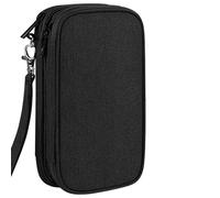 Acunny Trousse de Voyage Organisateur d'Électronique,Pochette De Rangement Double Couche - Sac de Rangement pour Câbles de Voyage | pour Clés USB, Écouteurs, Téléphones, Chargeurs, Femmes, Garçons,