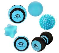 Acupoint Kit de 6 Balles en Mousse de Massage - Balle de Massage et Relaxation Après Entraînement - Balle à Picot de Massage pour Débloquer les Points de Déclenchement