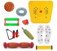 Acupro Health Care System _Acs Energy Ball Finger Pointed Magnetic Foot Mat -2000 Foot Roller Wood Energy Ball - Petit rouleau Karela Roll-semelle de chaussure en bois Pouce Jimmy Mini Roll-Double