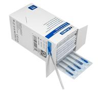 Acupuncture et puncture sèche stérile 0,25x25mm | 300 Unités | Acier inoxydable avec tube guide | Précision et sécurité maximales