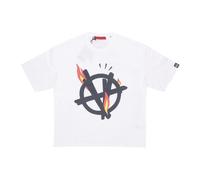 Acupuncture - Flamed Logo T-shirt Soft Fit Crewneck - Homme - Tops - Blanc - Taille: XL