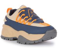 Acupuncture Gingypock Lace Up Synthétique Femmes Trainer En Orange UK 3 - 9