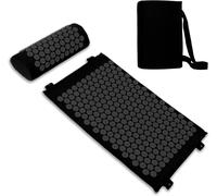 Acupuncture Mat And Pillow SetAcupressure SetHome Massage Mat With Carry HandlesBlack