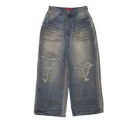 Acupuncture - Ripped Baggy Jeans Bleu - Homme - Jeans - Bleu - Taille: XL