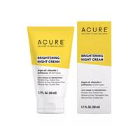 Acure Brightening Night Cream - Night Time Hydratzer Cream for Face & Neck - 100% Vegan Formula avec argan Huile Chlorella & Echinacea - Hydrati