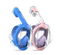 ACURE Masque de Plongée Intégral pour Enfants, SN03 Ensemble de Tuba Anti-Buée & Sec, Masque de Plongée avec Système de Respiration Plus Facile pour Les Débutants en Natation âgés de 3 à 8 Ans (2PCS)