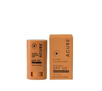 Acure SPF 50 Barre de protection solaire invisible avec vitamine E pour tous types de peau 100 % végétalien 14,2 g