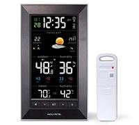 AcuRite Station météo verticale sans fil couleur (thème foncé) avec alertes de température