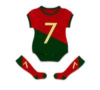 Acuryx Grenouillère pour bébé De Basketball Football Body Nouveau-Né Infantile BéBé avec Nom et Numéro Avec chaussettes